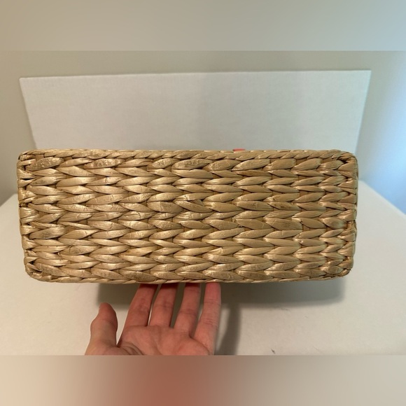 Kate Spade New York Wicker Bucket Bag | Straw Bag | Straw Bucket Bag | Tote Bag - Picture 7 of 16